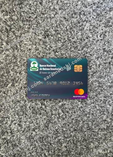 Equatorial Guinea National bank master card photolook front